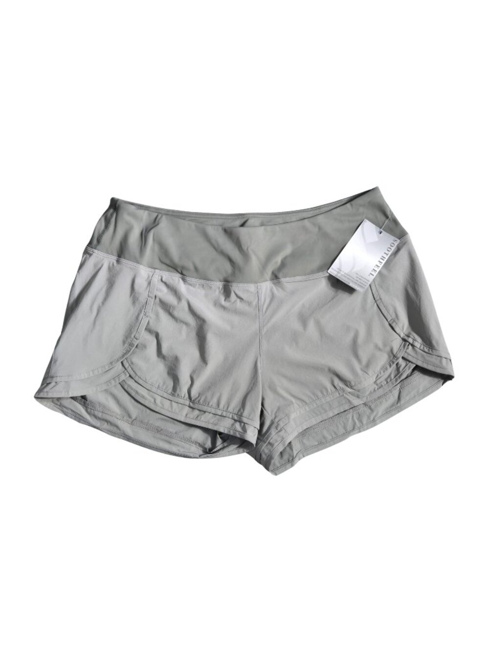 NWT | Soothfeel Gray Technical Running Shorts | Zipper Pocket | XL